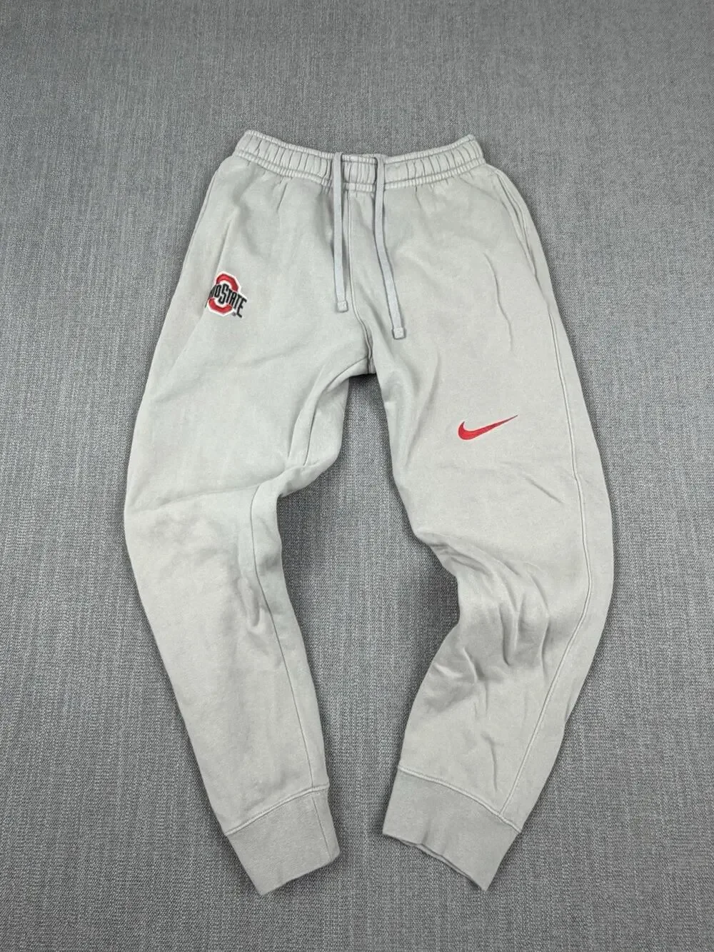 Nike Ohio State Buckeyes Jogger Sweatpants Men’s Small Gray Fleece NCAA